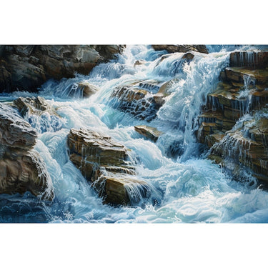 Rocky Waterfall canvas
